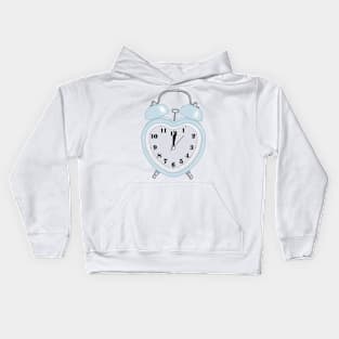 sky blue heart shaped alarm clock aesthetic dollette coquette Kids Hoodie